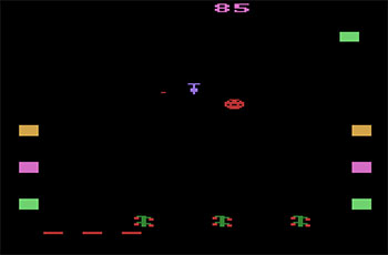 Pantallazo del juego online Revenge of the Beefsteak Tomatoes (Atari 2600)