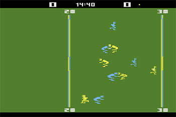 Pantallazo del juego online RealSports Football (Atari 2600)