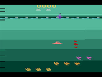 Pantallazo del juego online Save the Whales (Atari 2600)