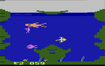 Pantallazo del juego online Scuba Diver (Atari 2600)