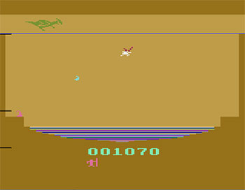 Pantallazo del juego online Sir Lancelot (Atari 2600)