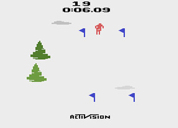 Pantallazo del juego online Skiing (Atari 2600)