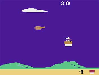 Pantallazo del juego online Snoopy and the Red Baron (Atari 2600)