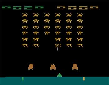 Pantallazo del juego online Space Invaders (Atari 2600)