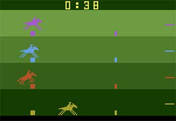 Pantallazo del juego online Steeplechase (Atari 2600)