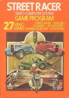 Juego online Street Racer (Atari 2600)