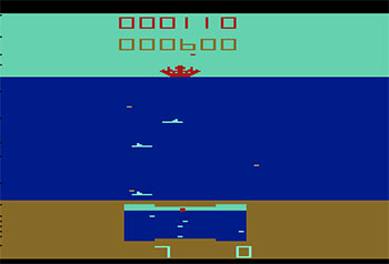 Pantallazo del juego online Sub Scan (Atari 2600)