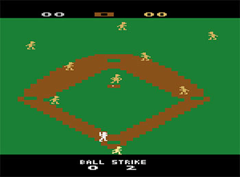 Pantallazo del juego online Super Baseball (Atari 2600)
