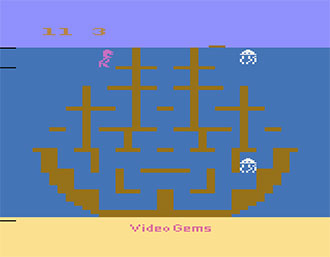 Pantallazo del juego online Surfer's Paradise But Danger Below! (Atari 2600)