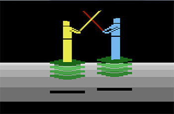 Pantallazo del juego online Swordfight (Atari 2600)