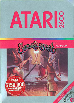 Carátula del juego SwordQuest FireWorld (Atari 2600)