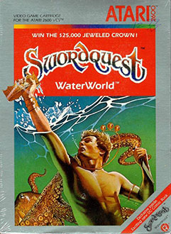 Juego online SwordQuest: WaterWorld (Atari 2600) Juego online SwordQuest: WaterWorld (Atari 2600)