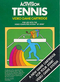 Carátula del juego Tennis (Atari 2600)