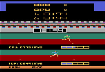 Pantallazo del juego online Track & Field (Atari 2600)