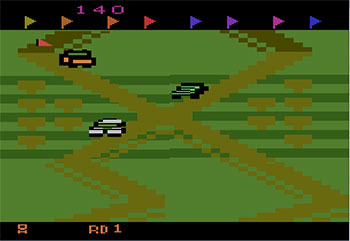 Pantallazo del juego online Up 'n Down (Atari 2600)