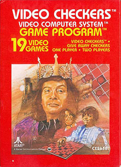 Carátula del juego Video Checkers (Atari 2600)