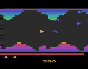 Pantallazo del juego online Vanguard (Atari 2600)