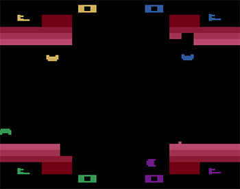 Pantallazo del juego online Warlords (Atari 2600)
