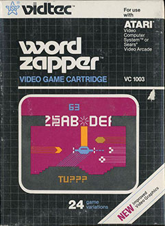 Carátula del juego Word Zapper (Atari 2600)