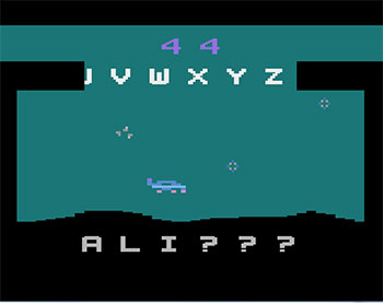 Pantallazo del juego online Word Zapper (Atari 2600)