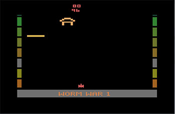 Pantallazo del juego online Worm War I (Atari 2600)