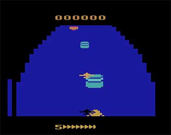 Pantallazo del juego online Zaxxon (Atari 2600)