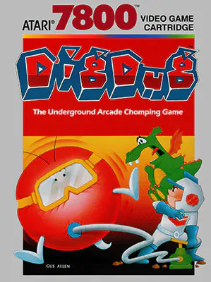 Portada de la descarga de Dig Dug