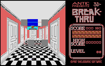 Juego online 3D Break-Thru (Atari ST)