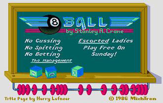 Carátula del juego 8 Ball (Atari ST)