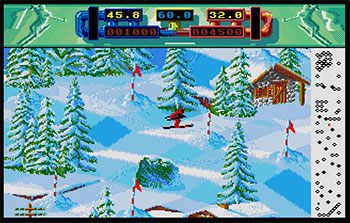 Pantallazo del juego online Advanced Ski Simulator (Atari ST)