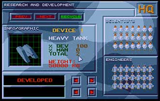 Pantallazo del juego online Armour-Geddon (Atari ST)