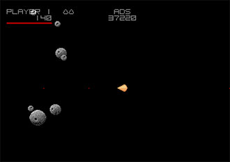 Pantallazo del juego online Asteroids Deluxe (Atari ST)