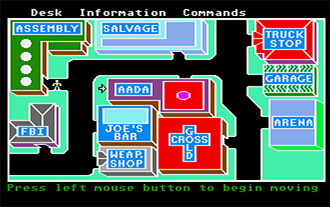 Pantallazo del juego online Auto Duel (Atari ST)
