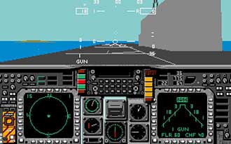 Pantallazo del juego online AV-8B Harrier Assault (Atari ST)