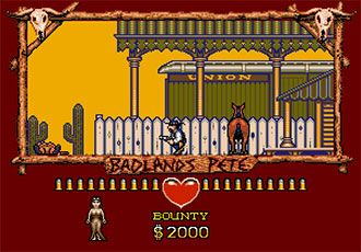 Pantallazo del juego online Badlands Pete (Atari ST)