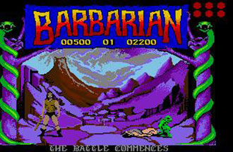 Pantallazo del juego online Barbarian The Ultimate Warrior (Atari ST)