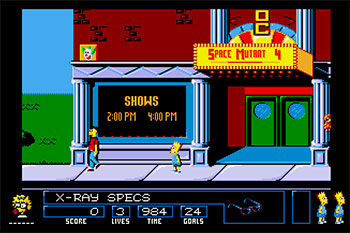 Pantallazo del juego online The Simpsons Bart vs. The Space Mutants (Atari ST)