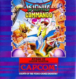 Carátula del juego Bionic Commando (Atari ST)