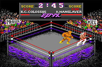 Pantallazo del juego online Championship Wrestling (Atari ST)