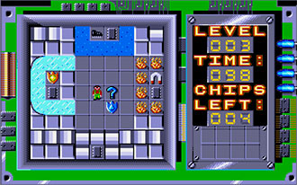 Pantallazo del juego online Chip's Challenge (Atari ST)