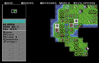 Pantallazo del juego online Sid Meier's Civilization (Atari ST)