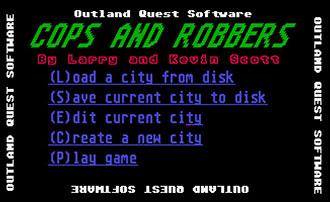 Carátula del juego Cops and Robbers (Atari ST)