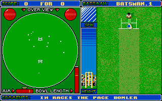 Pantallazo del juego online Cricket Captain (Atari ST)