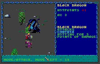 Pantallazo del juego online Advanced Dungeons & Dragons Curse of the Azure Bonds (Atari ST)