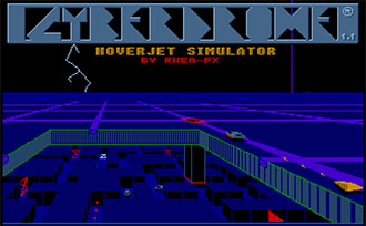 Carátula del juego Cyberdrome Hoverjet Simulator (Atari ST)