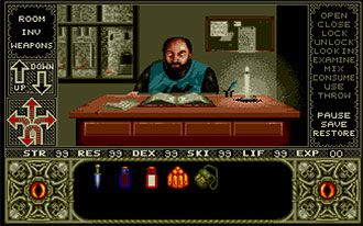 Pantallazo del juego online Elvira Mistress of the Dark (Atari ST)