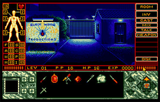 Pantallazo del juego online Elvira II The Jaws of Cerberus (Atari ST)