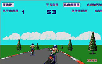 Pantallazo del juego online Enduro Racer (Atari ST)