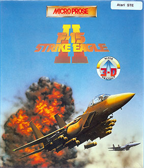 Carátula del juego F-15 Strike Eagle II (Atari ST)