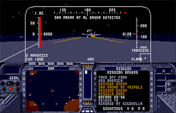 Pantallazo del juego online F-19 Stealth Fighter (Atari ST)